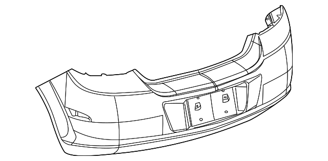Fascia Assembly, Rear Bpr (W/ Rear Tow  Eye Acc Ho - GM (94711093)