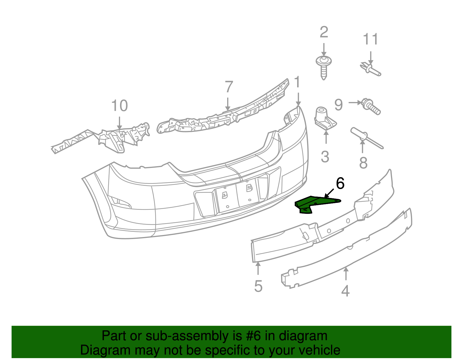 Bracket, Rear Bpr Engy ABS - GM (93357170)