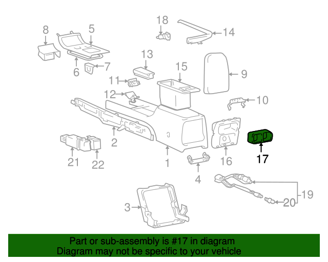 Genuine Hyundai 84680-39101-LK Console with Vent Cover Assembly Rear Genuine Hyundai 84680-39101-LK Console with Vent Cover Assembly Rear