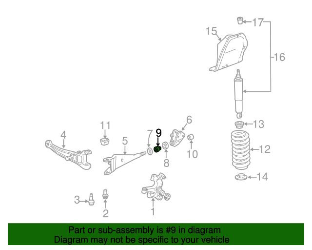 Radius Arm Bushing Ford (C5TZ3B203E) Varsity Ford