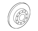 5Q0615601E - Brakes: Rotor for Volkswagen: Arteon, CC, e-Golf, Golf, Golf R, GTI, Passat, R32, Rabbit Image