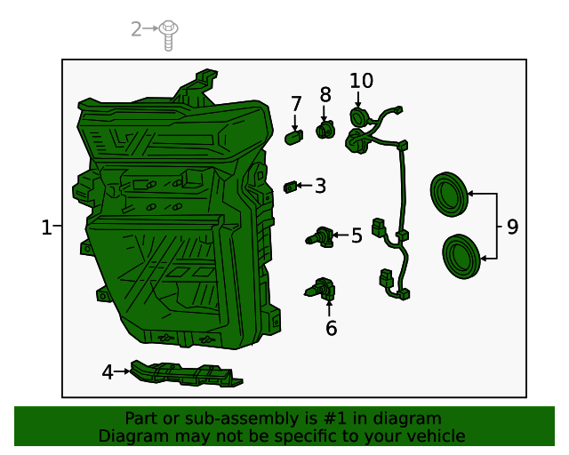 87818245 Composite Assembly 20202023 Chevrolet GM Parts Warehouse