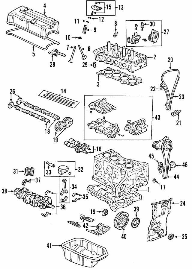 Element Camshaft VTC Actuator Accord Genuine Honda OEM 14310-RAA-A01