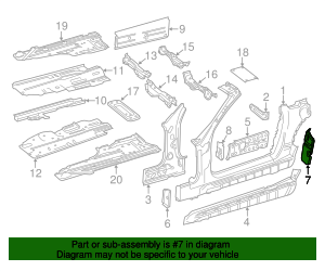 171-637-05-36 - Striker Plate 2012-2020 Mercedes-Benz | Mercedes-Benz ...