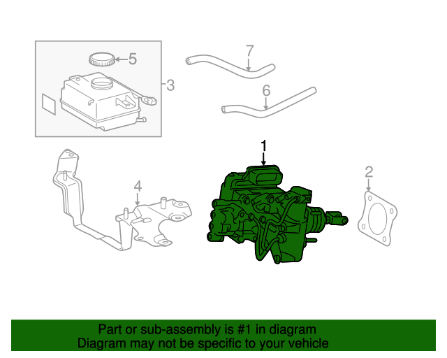 20142015 Lexus CT200h Brake Booster 4705076120 OEM Parts Online