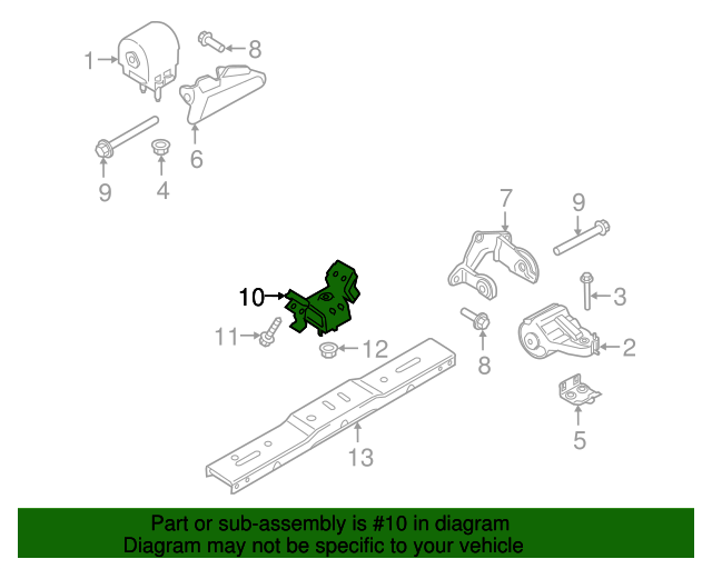 20172021 Ford F150 OEM Trans Mount HL3Z6068F OEM Ford Parts