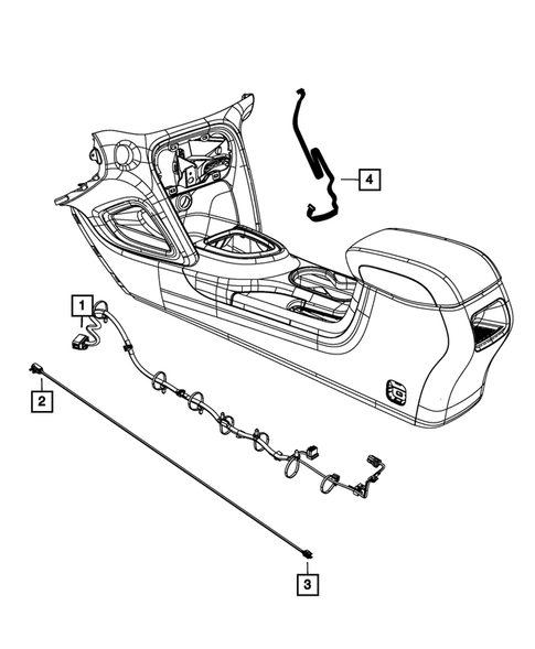 Genuine Chrysler 68184021AD Electrical Instrument Panel Wiring Genuine Chrysler 68184021AD Electrical Instrument Panel Wiring