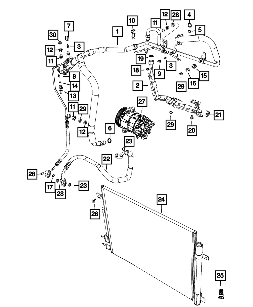 Genuine Mopar A/C Line Valve Core 68298112aa | eBay