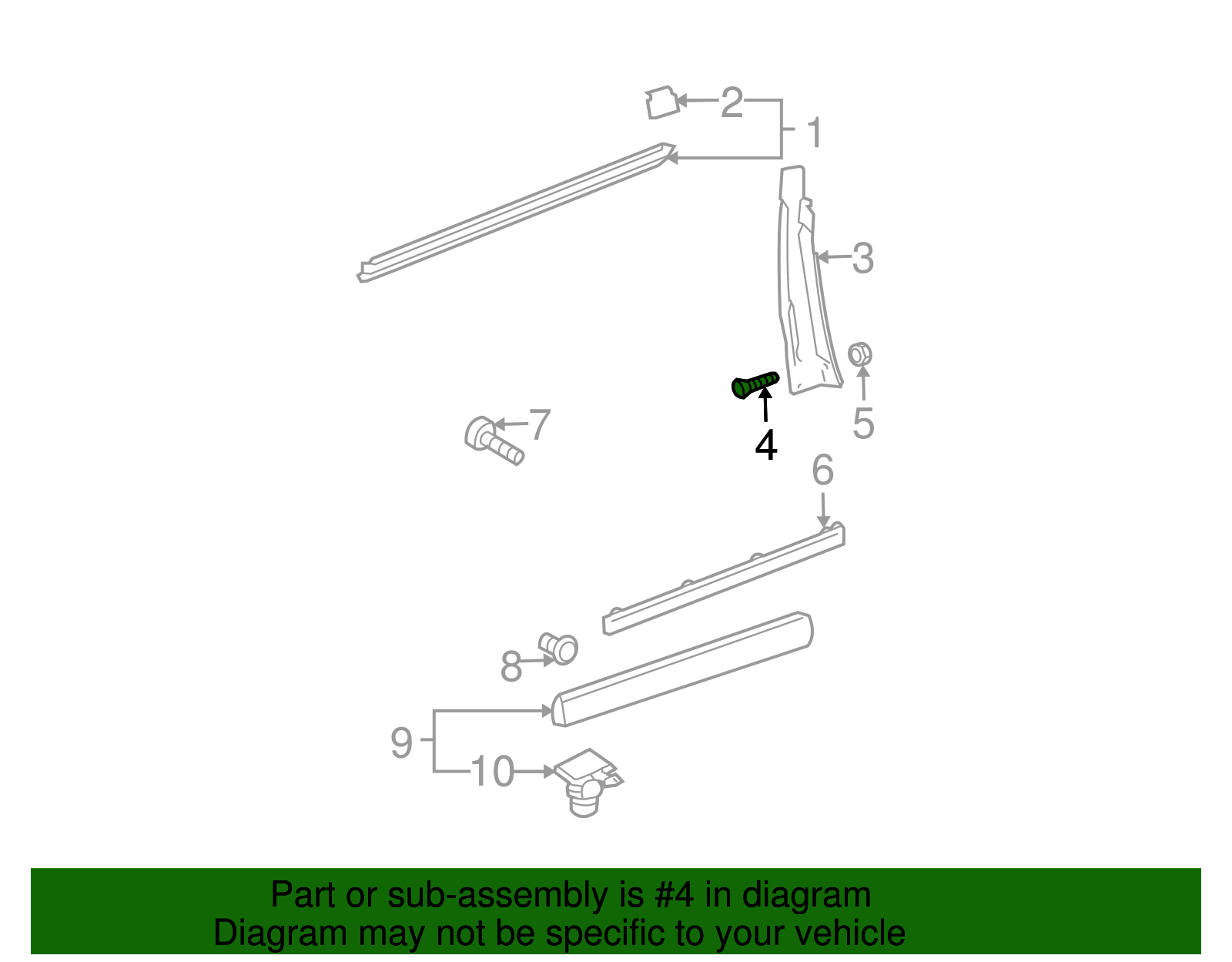 Applique Screw - Volkswagen (N-013-998-1)