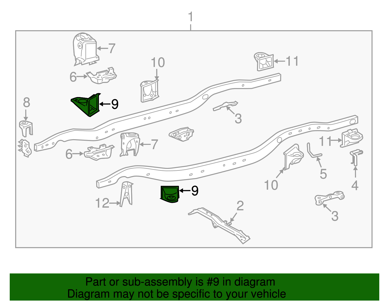 Cab Mount Bracket - Toyota (51704-60090)
