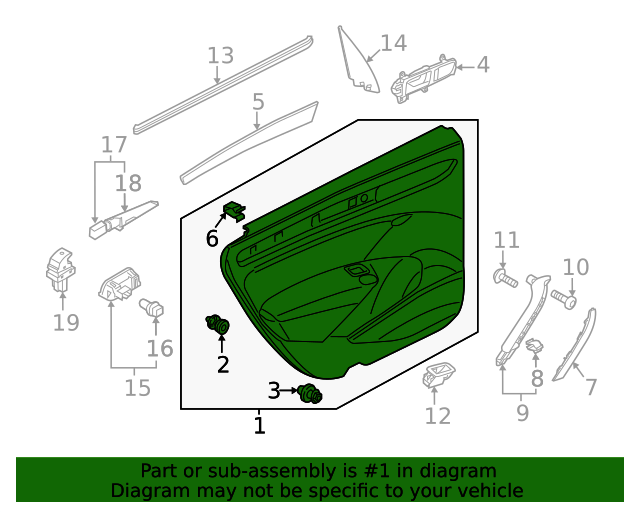 Door Trim Panel 561-867-211-F-KCF