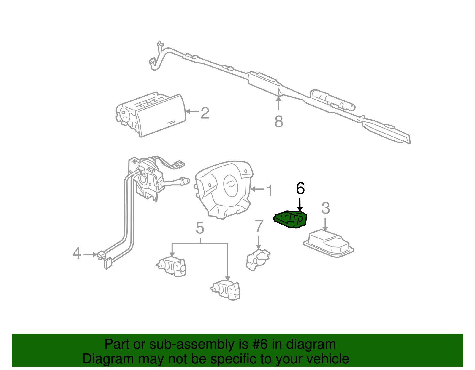Airbag Front End Discriminating Sensor - GM (10383628)