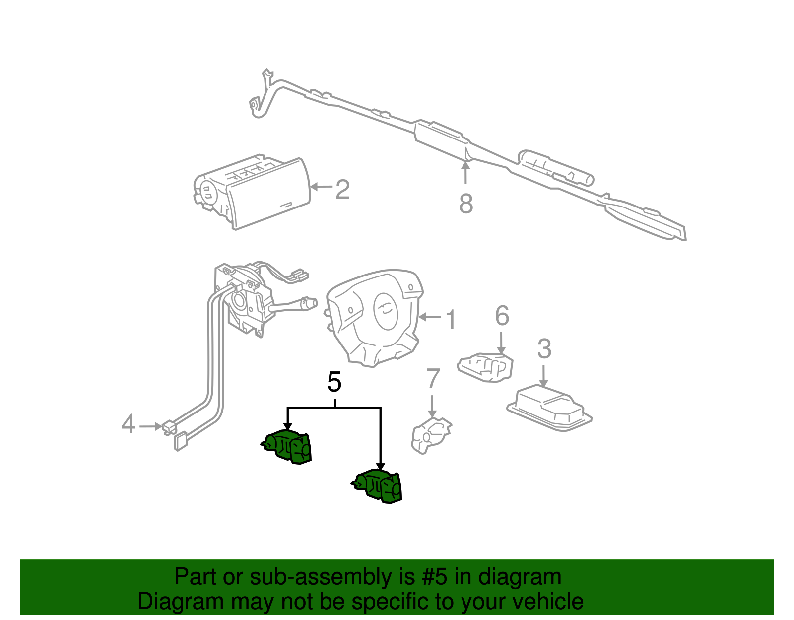 Airbag Front End Discriminating Sensor - GM (25836760)