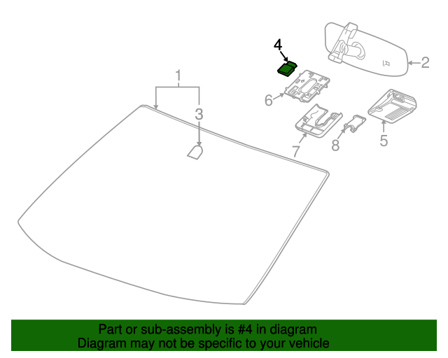 20102022 GM Humidity and Windshield Temperature Sensor 13231068