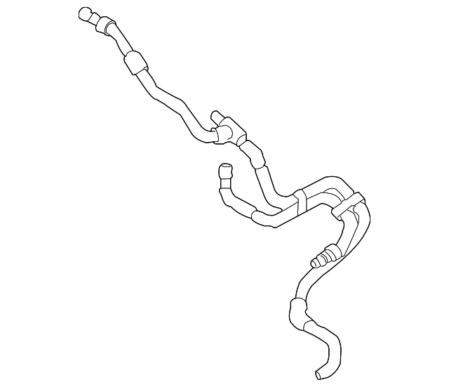 2006-2008 Volkswagen Touareg Engine Coolant Hose 7L6-122-096-E ...