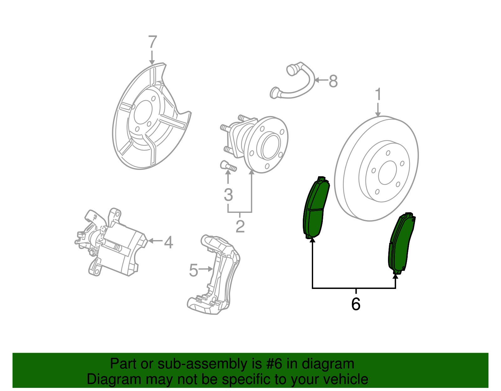 Pad Kit-Rear Disc Brake - GM (10365723)