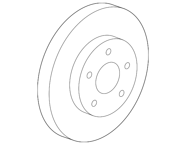 Rear Disc Brake Rotor - GM (19303822)