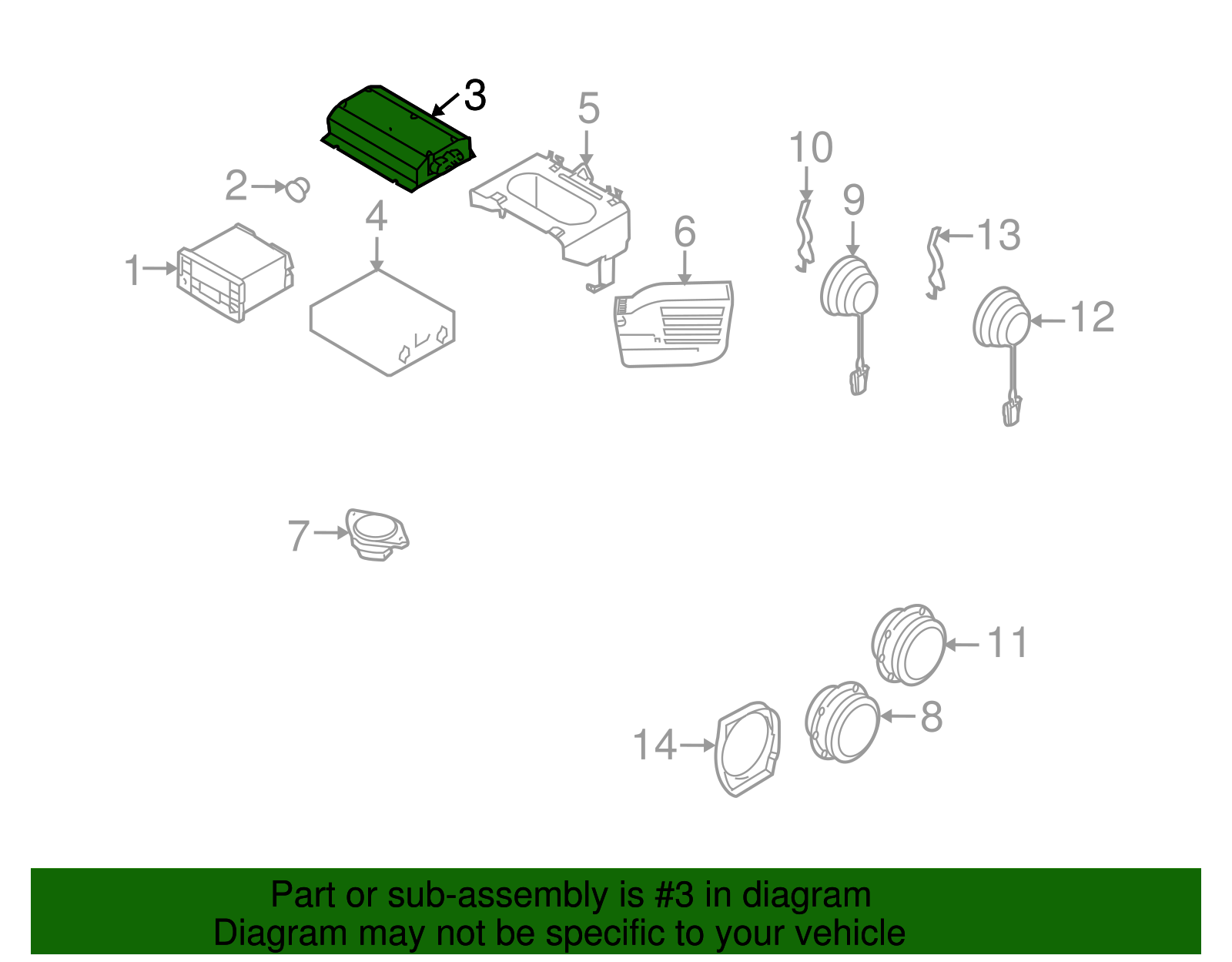 Radio Amplifier - Volkswagen (7L6-035-456)