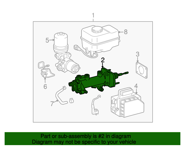 470250C031 Master Cylinder 2005 2006 Toyota Tundra Nucar Toyota