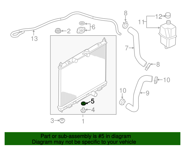 20032022 Nissan Radiator Drain Plug Gasket 2148189900 Nissan Parts Plus