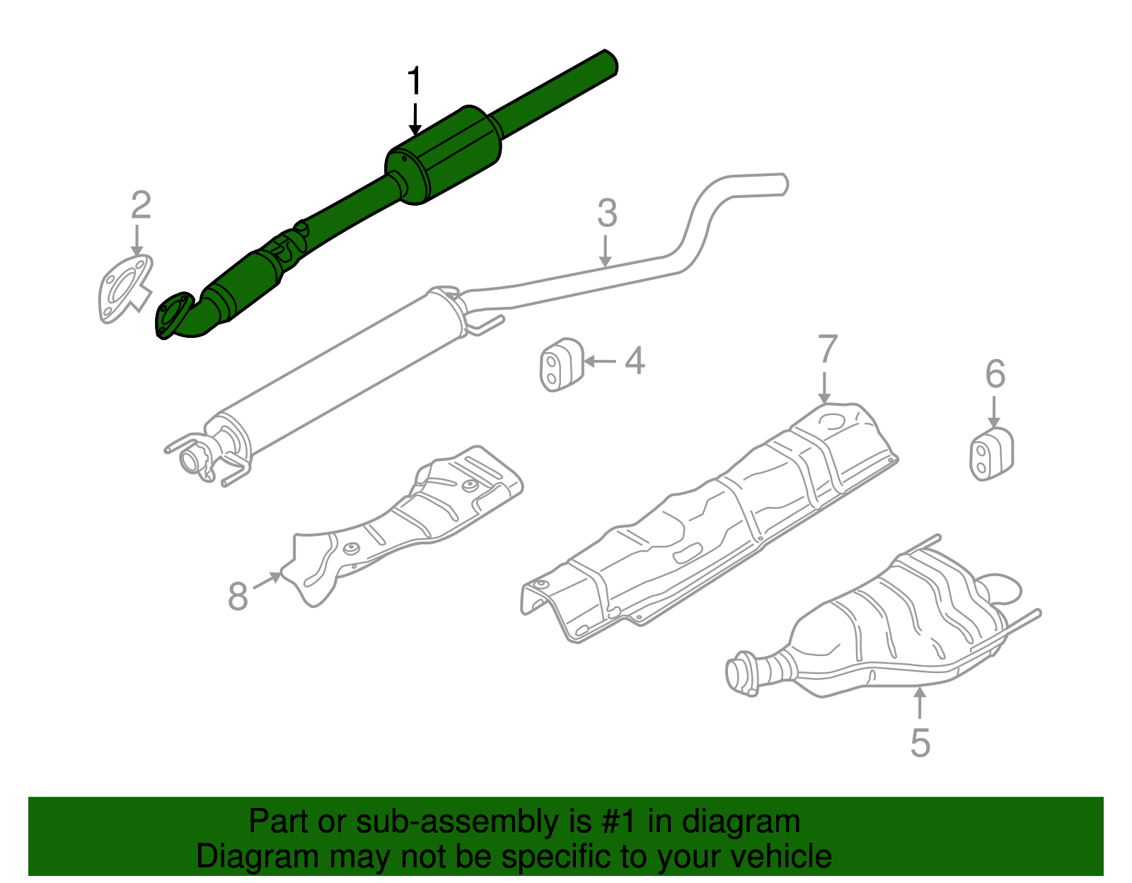 Exhaust Front Pipe - GM (93357647)