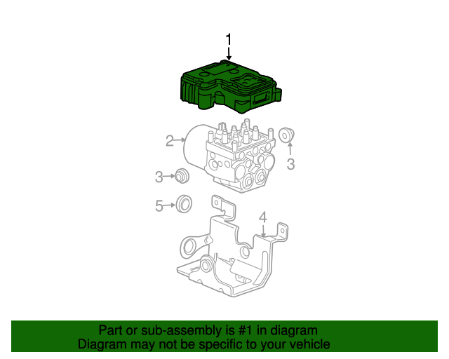 19417943 Electronic Brake Control Module Assembly, Remanufactured