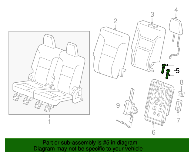 20172019 GMC Acadia Headrest Guide 84043252