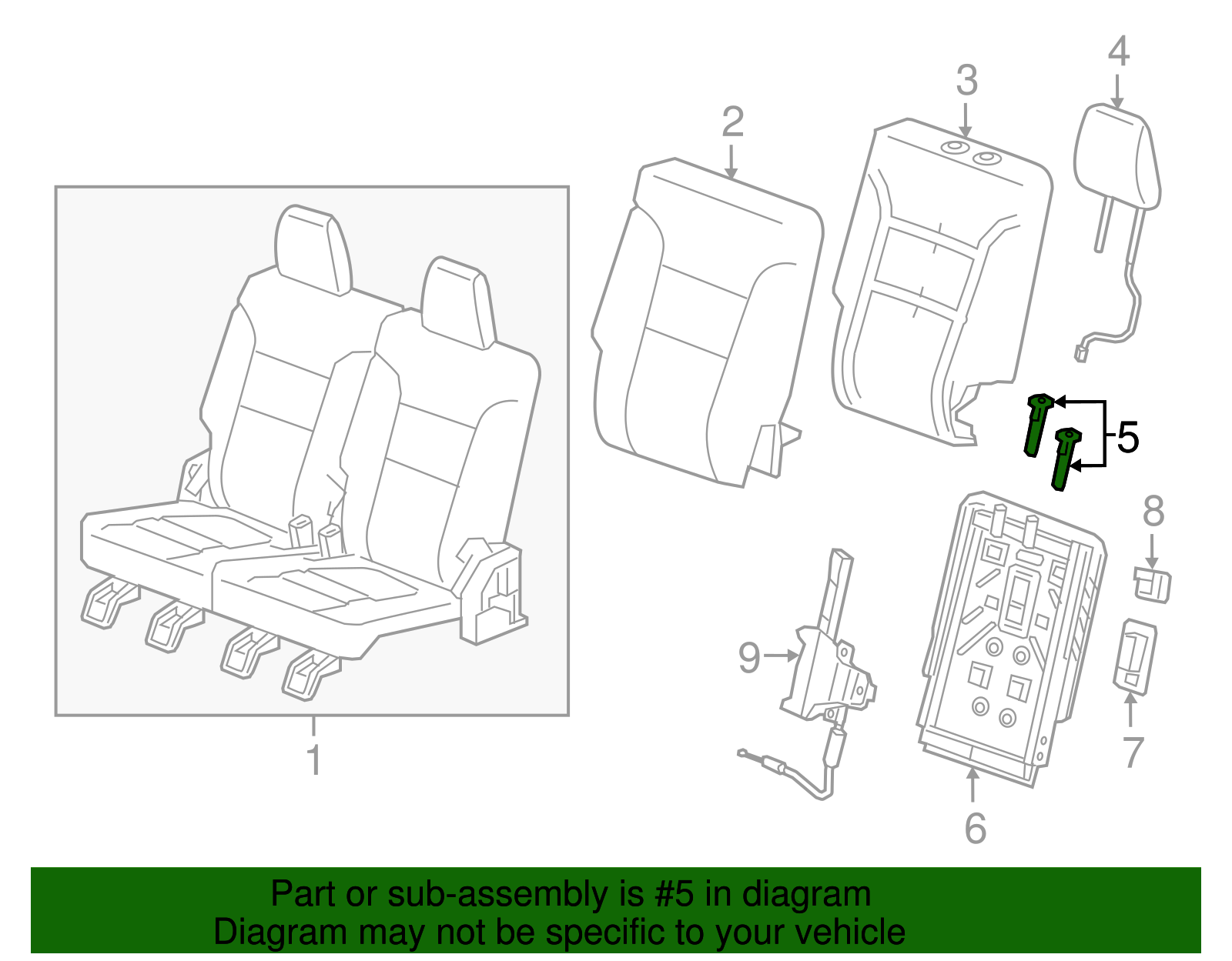 Headrest Guide - GM (84416690)
