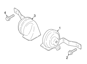 96621-J5500 - Horn 2022-2023 Kia Stinger Kia.Parts Store