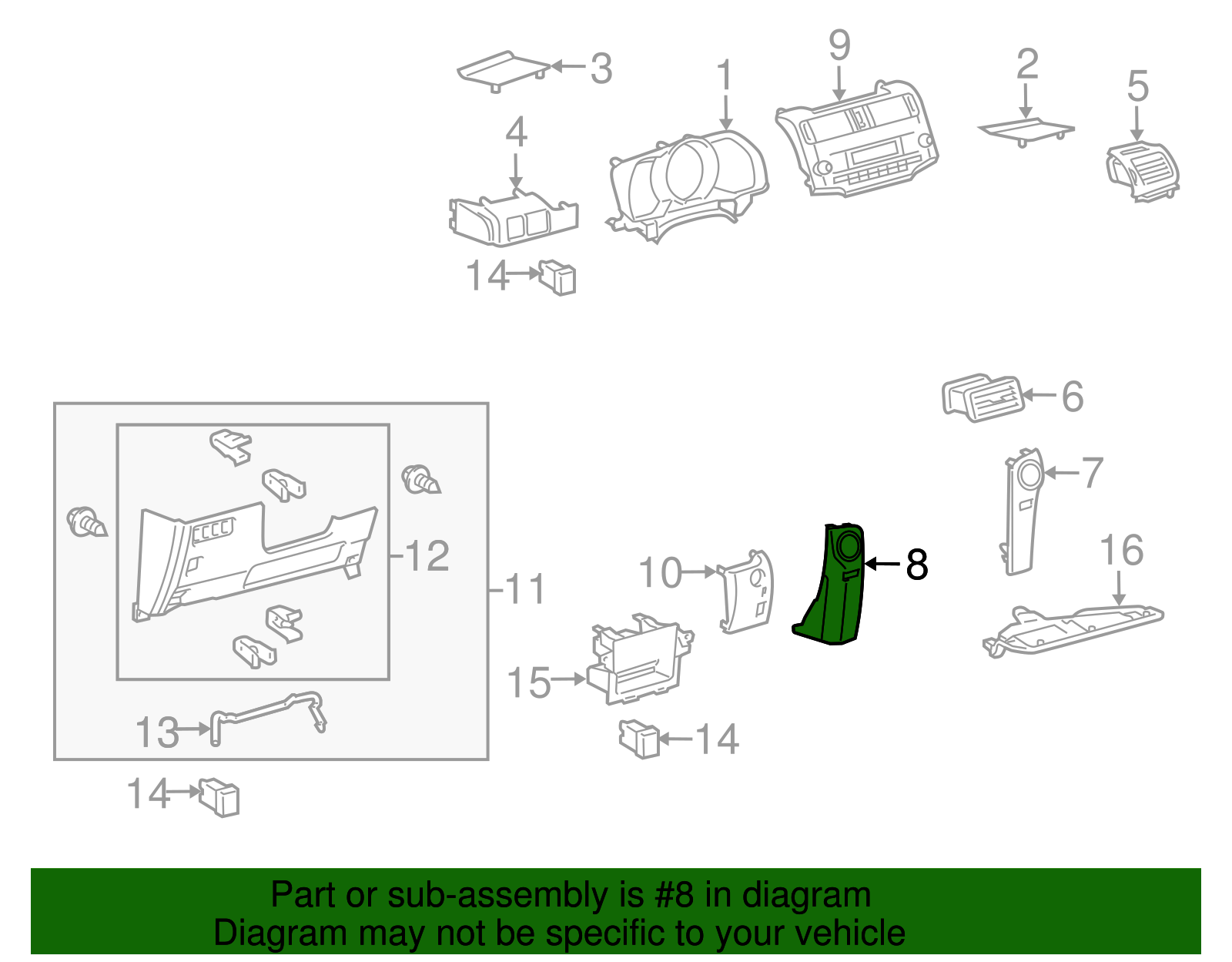 Finish Panel - Toyota (55011-35020-C0)