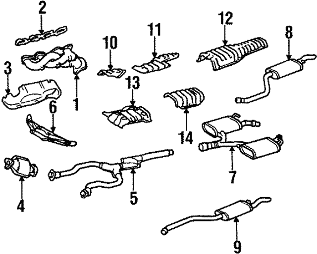 Exhaust Y Pipe DEC Converters LX4613Z fits 1998 Lexus LS400 4.0LV8