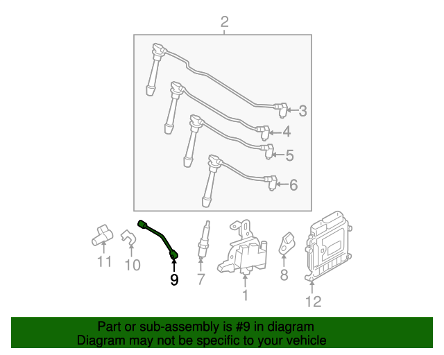 20072012 Hyundai Elantra Knock Sensor 3925023900 OEM Parts Online