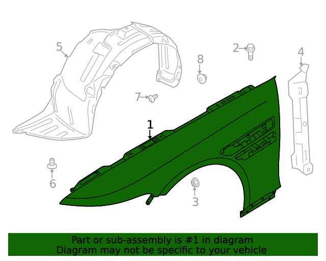 Genuine Fender for 2021-2024 Genesis | Part# 66320-T1000 | Hyundai OEM ...