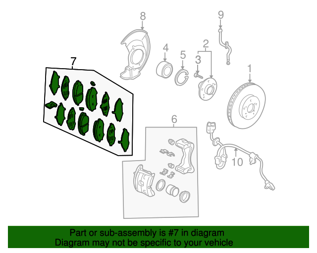OEM 20122014 Honda Ridgeline Brake Pads Front 45022SJPA01 Majestic