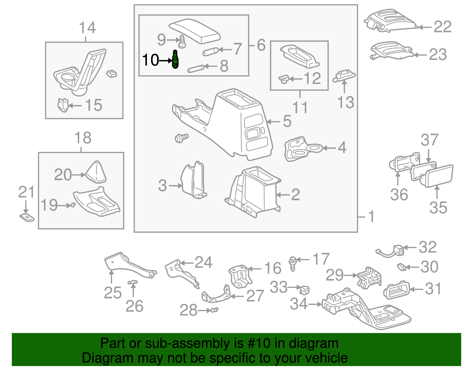 Lid Assembly Cushion - Toyota (90541-04079)