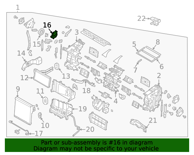 Genuine Temp Door Actuator for 20202023 Hyundai Part 97161L1000