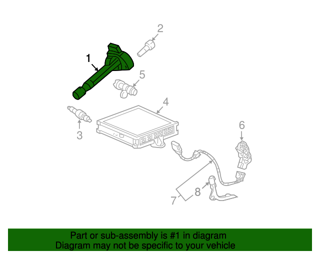 Genuine OEM Acura Coil, Plug Hole Part 30520RCAS01 Acura Parts