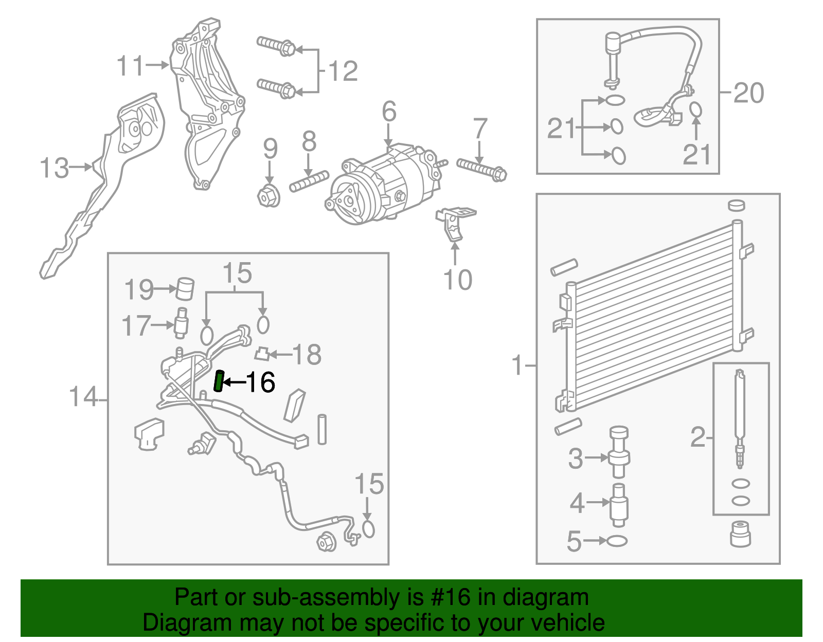 Air Conditioning Service Valve - Buick (9075573)