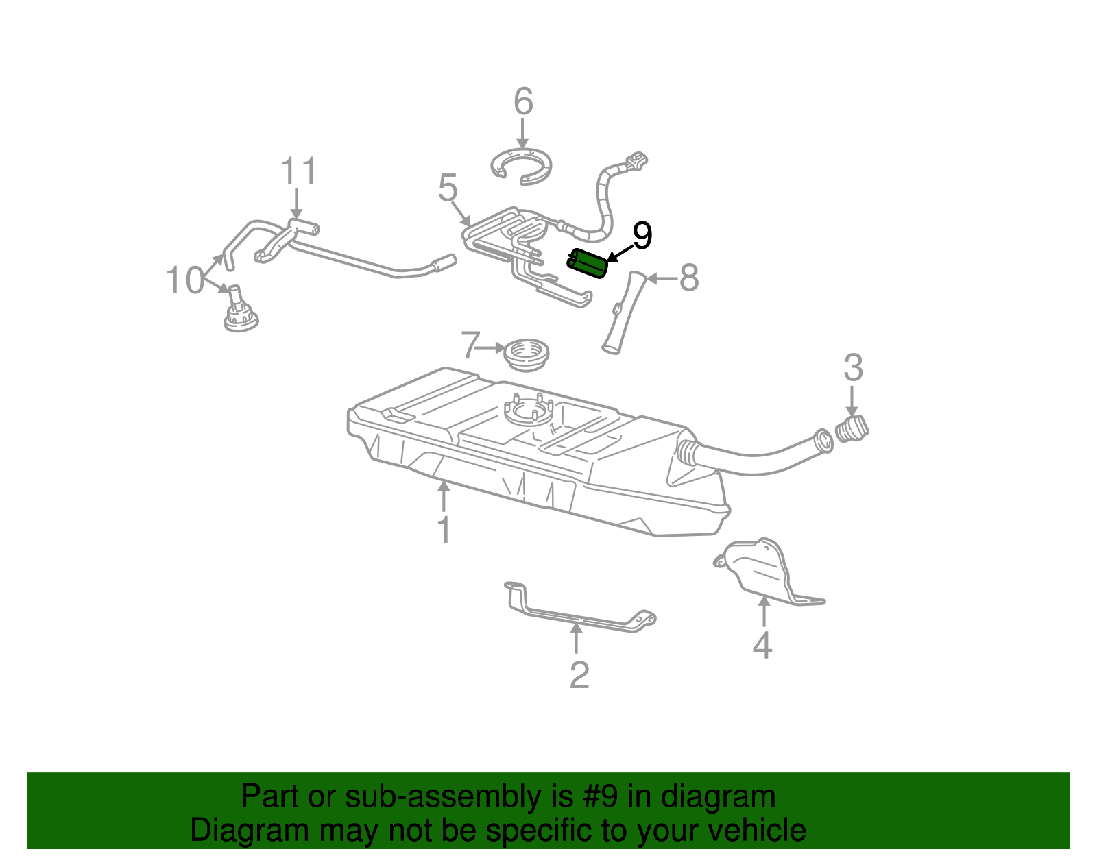 Fuel Pump and Level Sensor Module with Seal - GM (19369884)