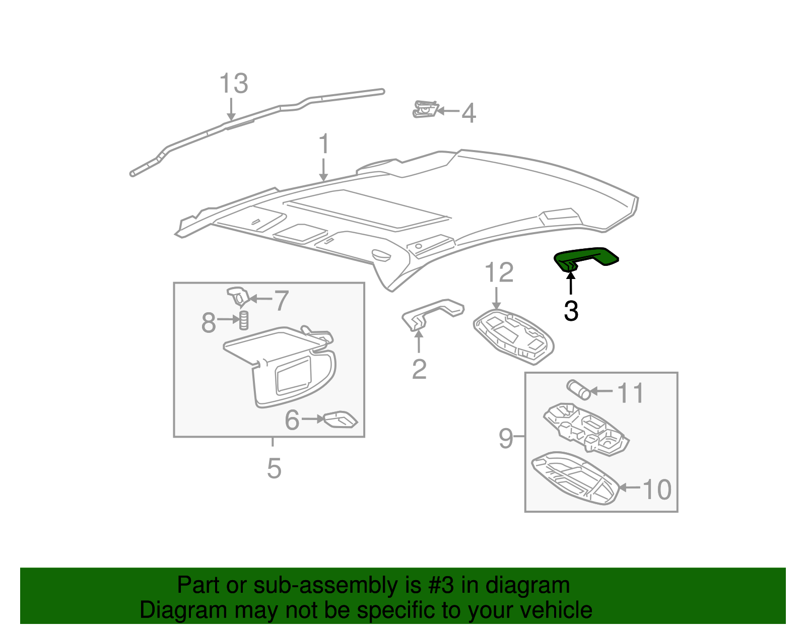Grip Handle - Ford (9E5Z-5431406-AC)