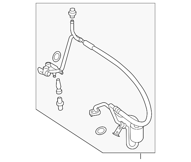 Motorcraft™ A/C Refrigerant Discharge Hose - Ford (YF-37204)