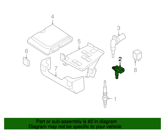 20102013 Audi A3 Camshaft Position Sensor 03L957147 Audi USA Parts