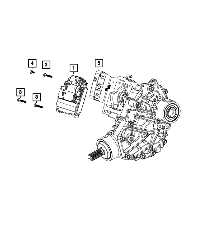 68224123AC Transfer Case Bolt 20202022 Mopar Mopar Wholesale Parts