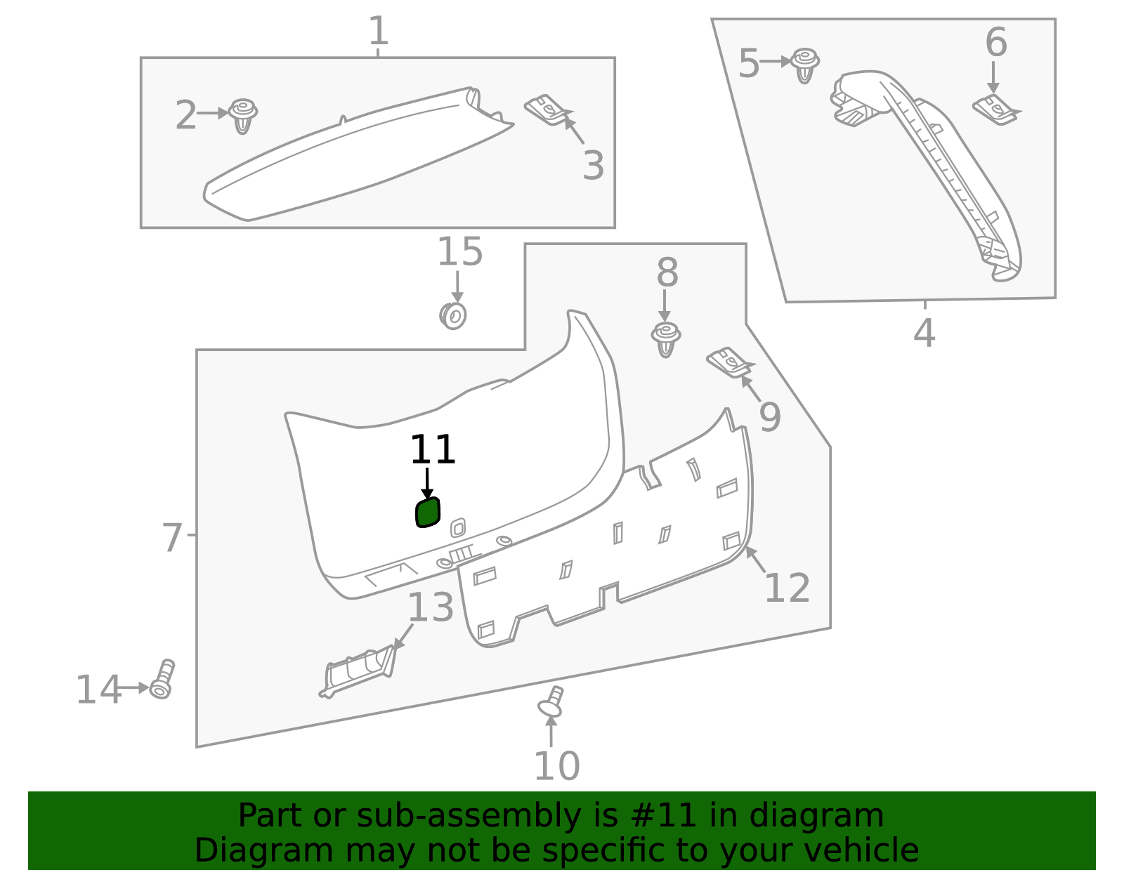 Lower Gate Trim Cover - GM (84336822)
