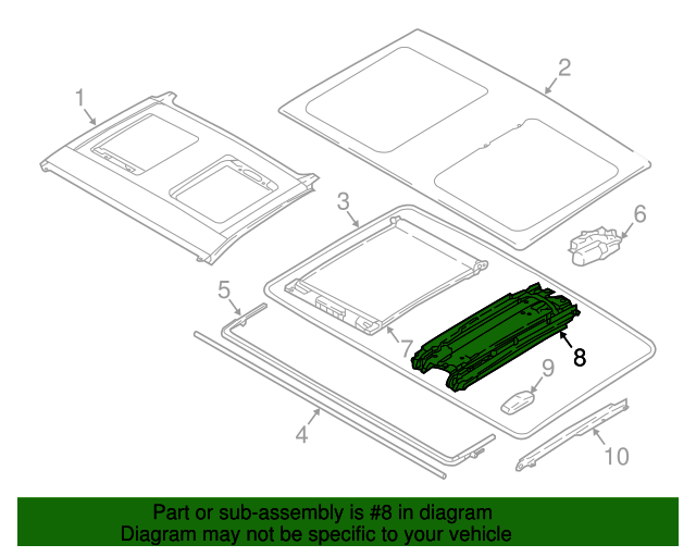 Genuine BMW 54107360999 Sunroof Control Module FREE Shipping on