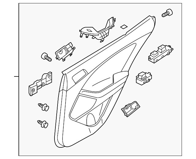 20142015 Kia Optima Door Trim Panel 83303 4C040DBD OEM Parts Online