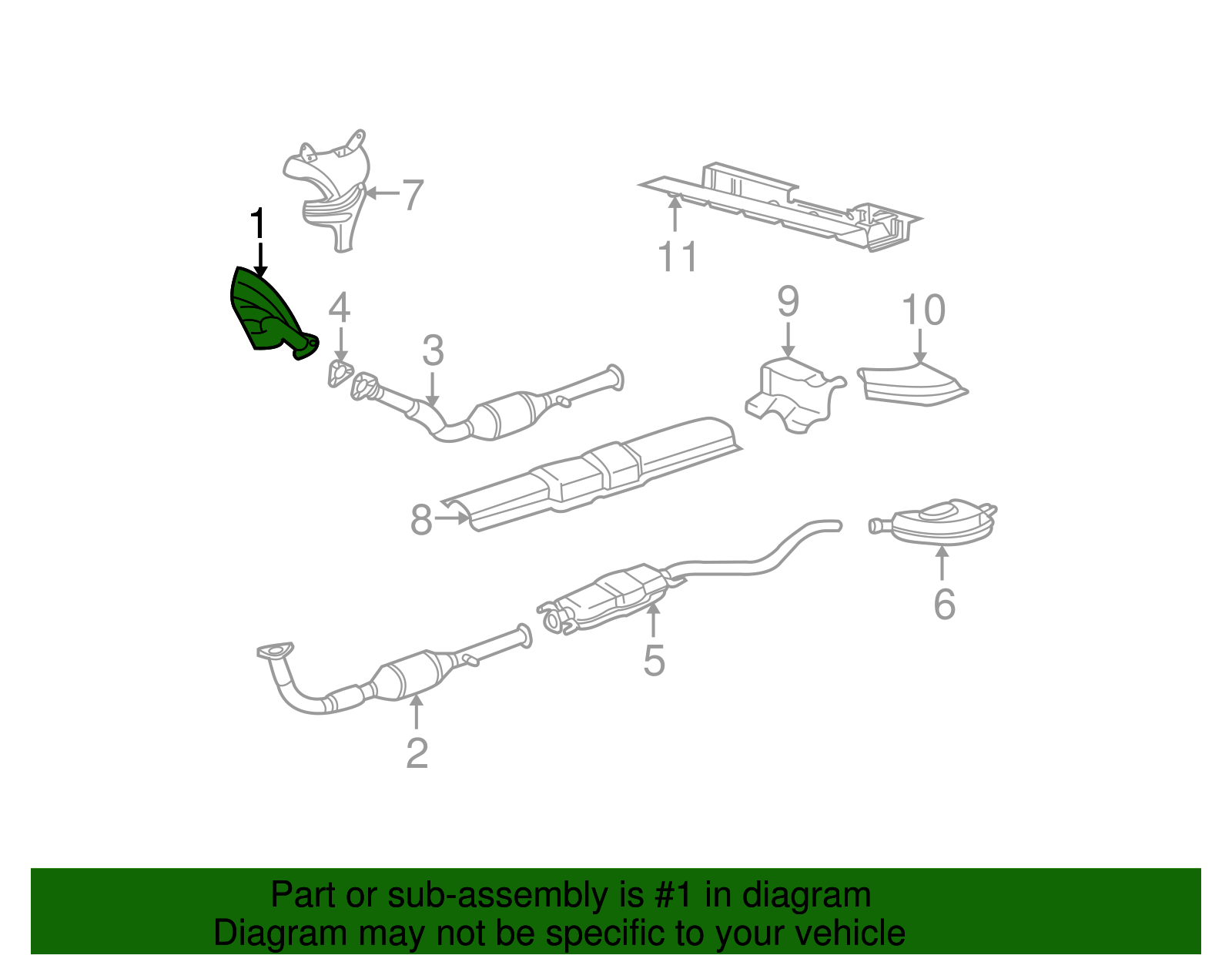 Exhaust Manifold - GM (90537679)