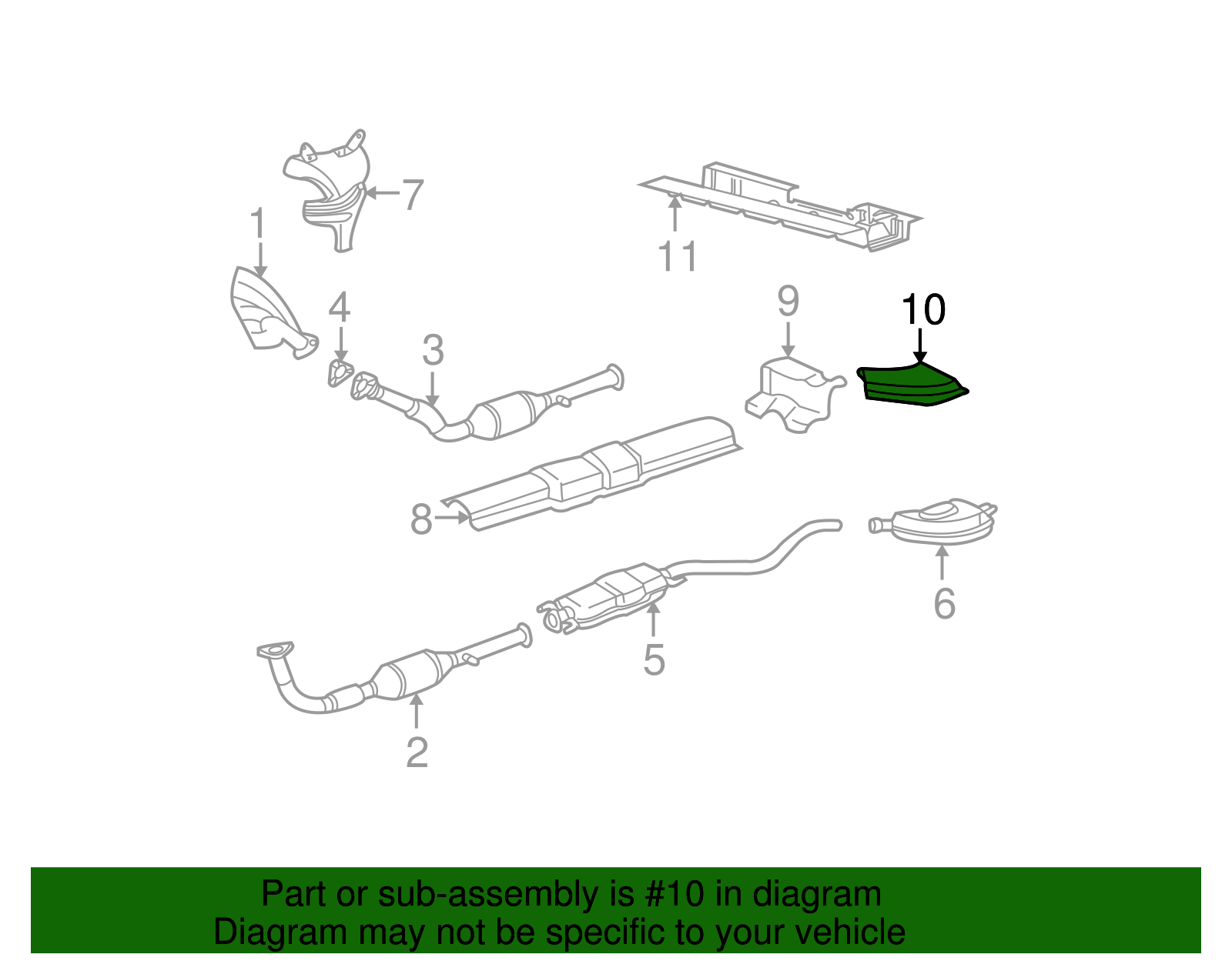 Shield, Exhaust Pipe Rear Ht - GM (09128692)