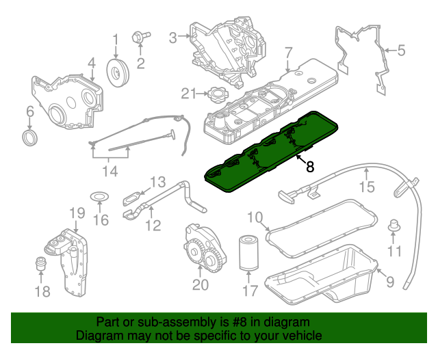 20022019 Mopar Engine Valve Cover Gasket 5114418AA