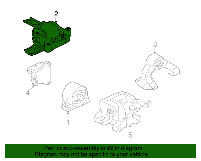 2008-2015 Mitsubishi Lancer Side Mount MN184341 | Mitsubishi Parts 